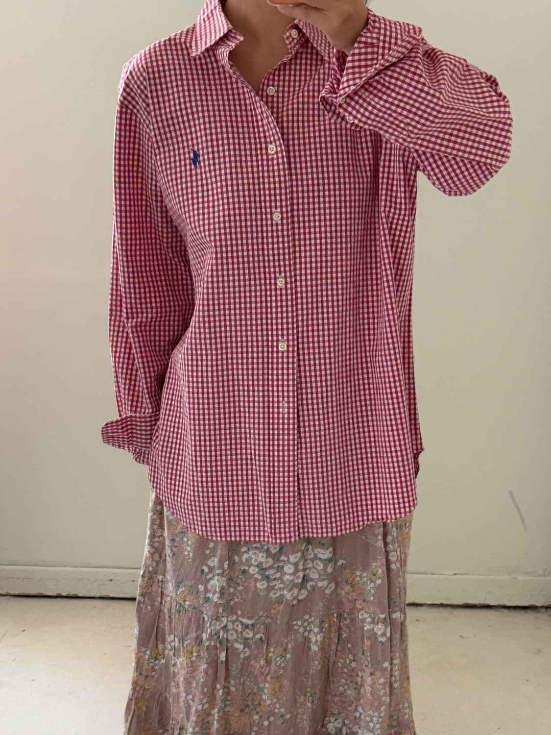 폴로 랄프로렌 깅엄체크 셔츠 상품이미지3