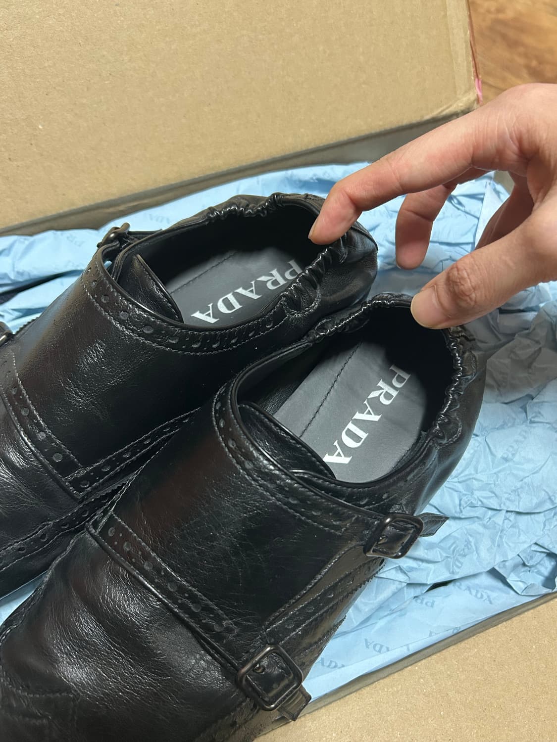 Prada 프라다 더블 몽크 7.5 (265) 상품이미지4