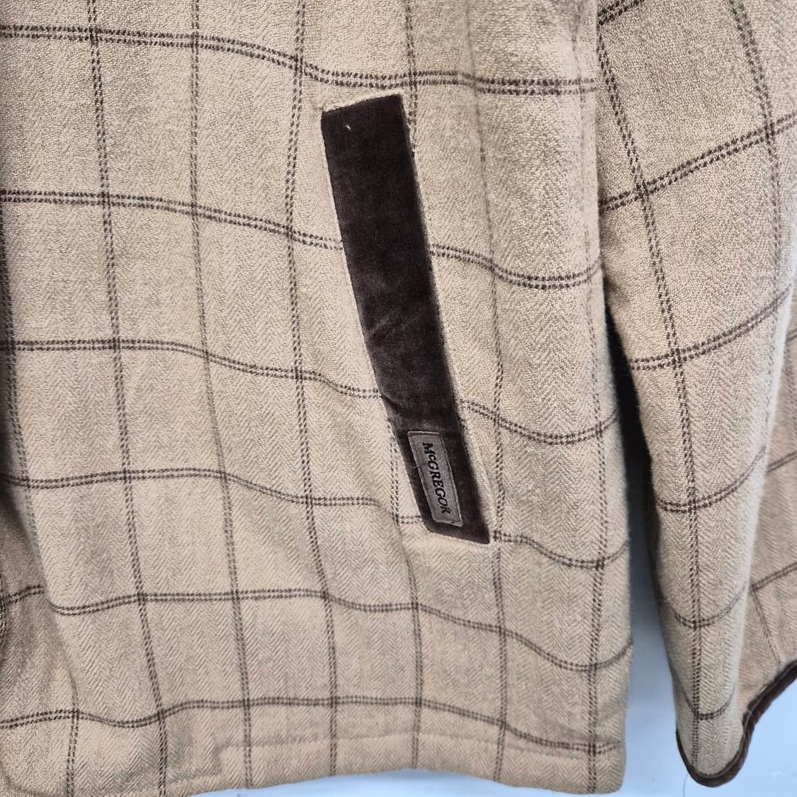 맥그리거 체크 퀼팅 리버시블 자켓 남성 M 상품이미지3