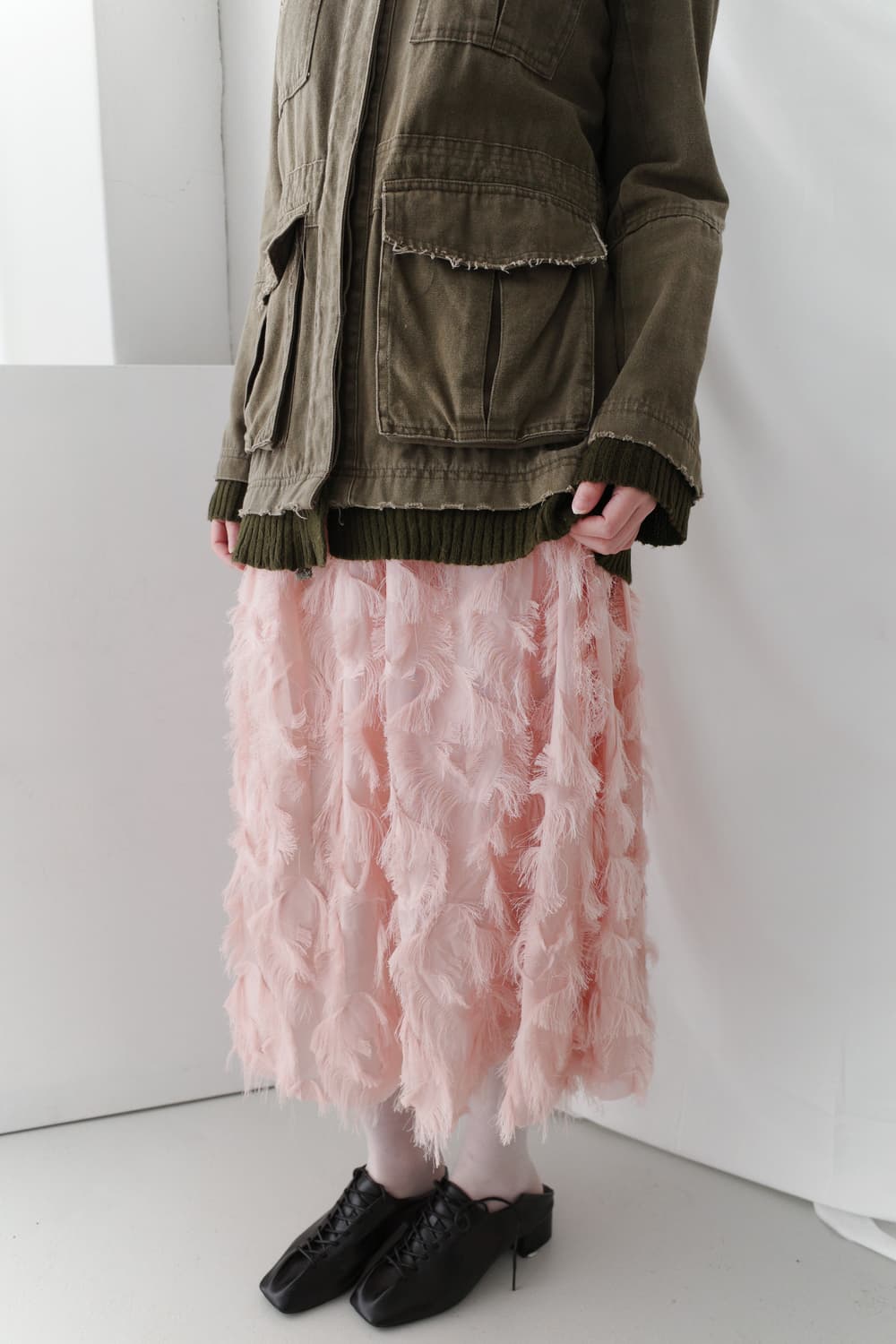 plume frill skirt 상품이미지4