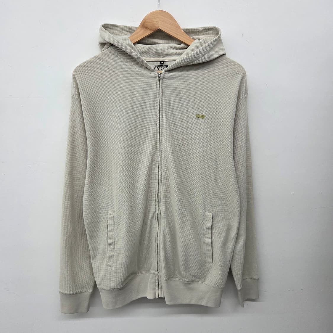 반스 아이보리 와플 후드 집업 남L 상품이미지2