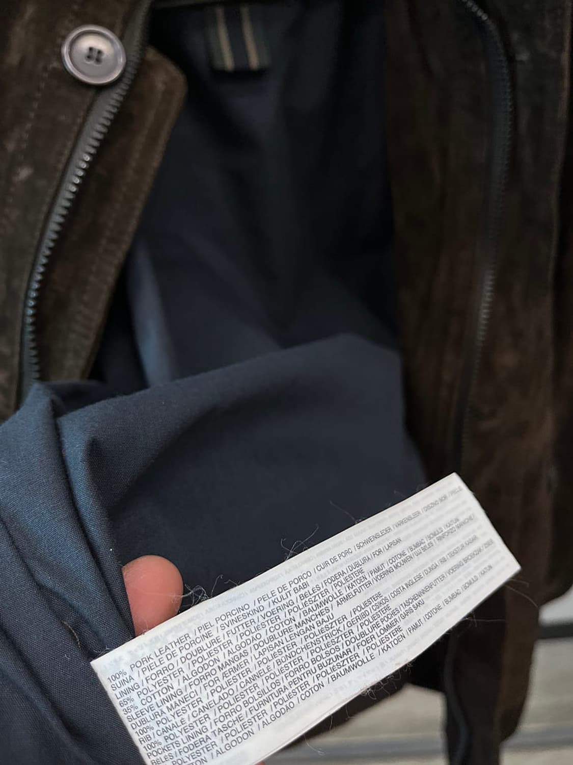 110) HE MANGO A1 스웨이드 자켓 상품이미지6