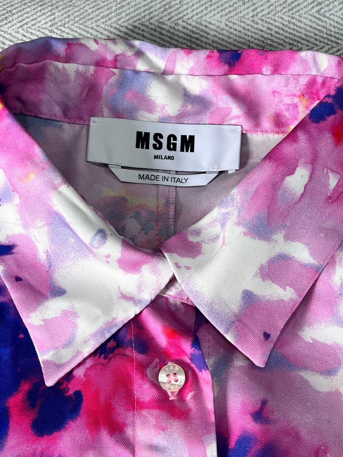 MSGM 밀라노 플라워 리본 롱 셔츠 원피스 IT40 SM 상품이미지7