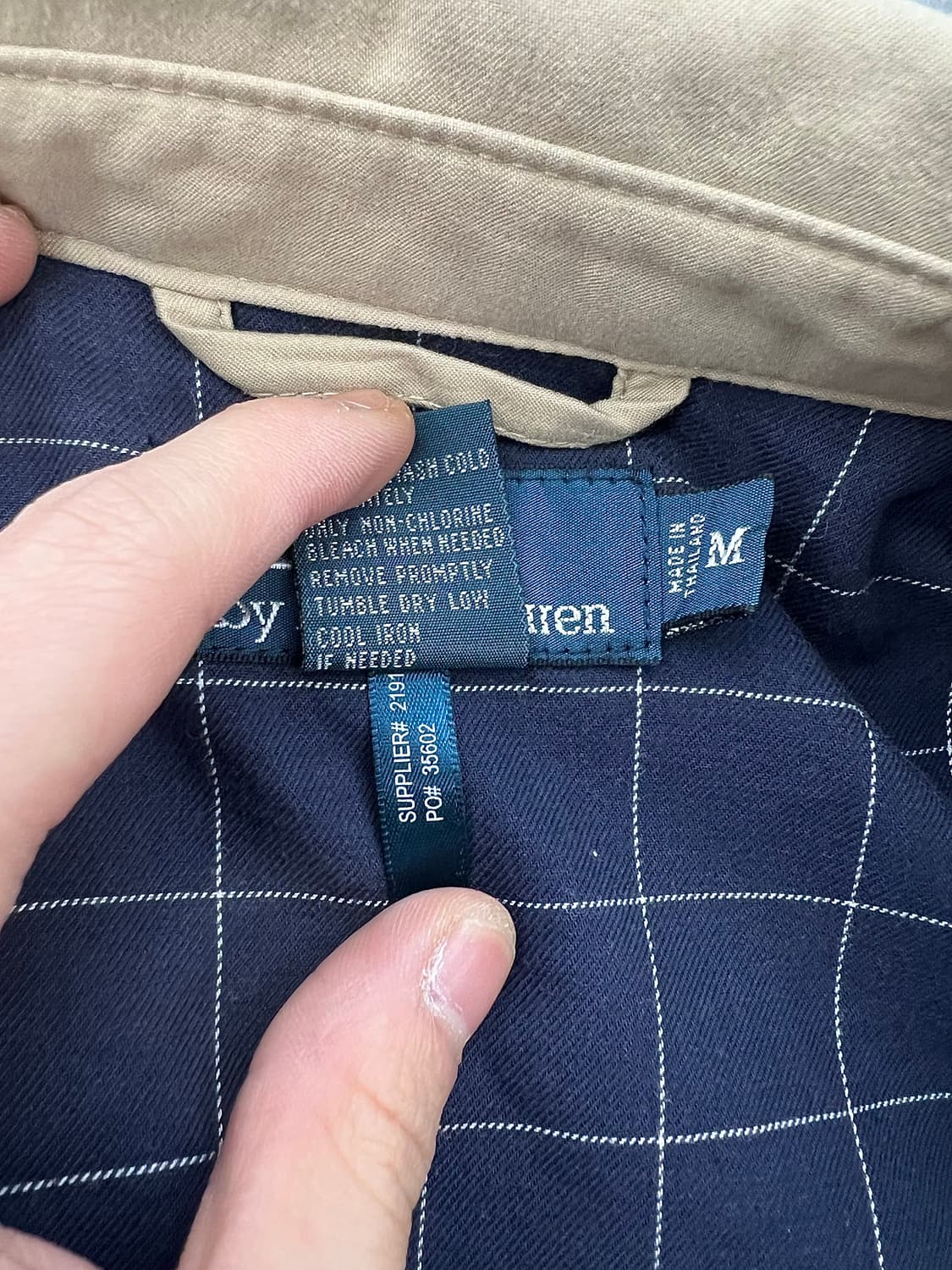 폴로 랄프로렌 베이지 폴리 쉘 퀼팅 스윙톱 자켓 상품이미지8