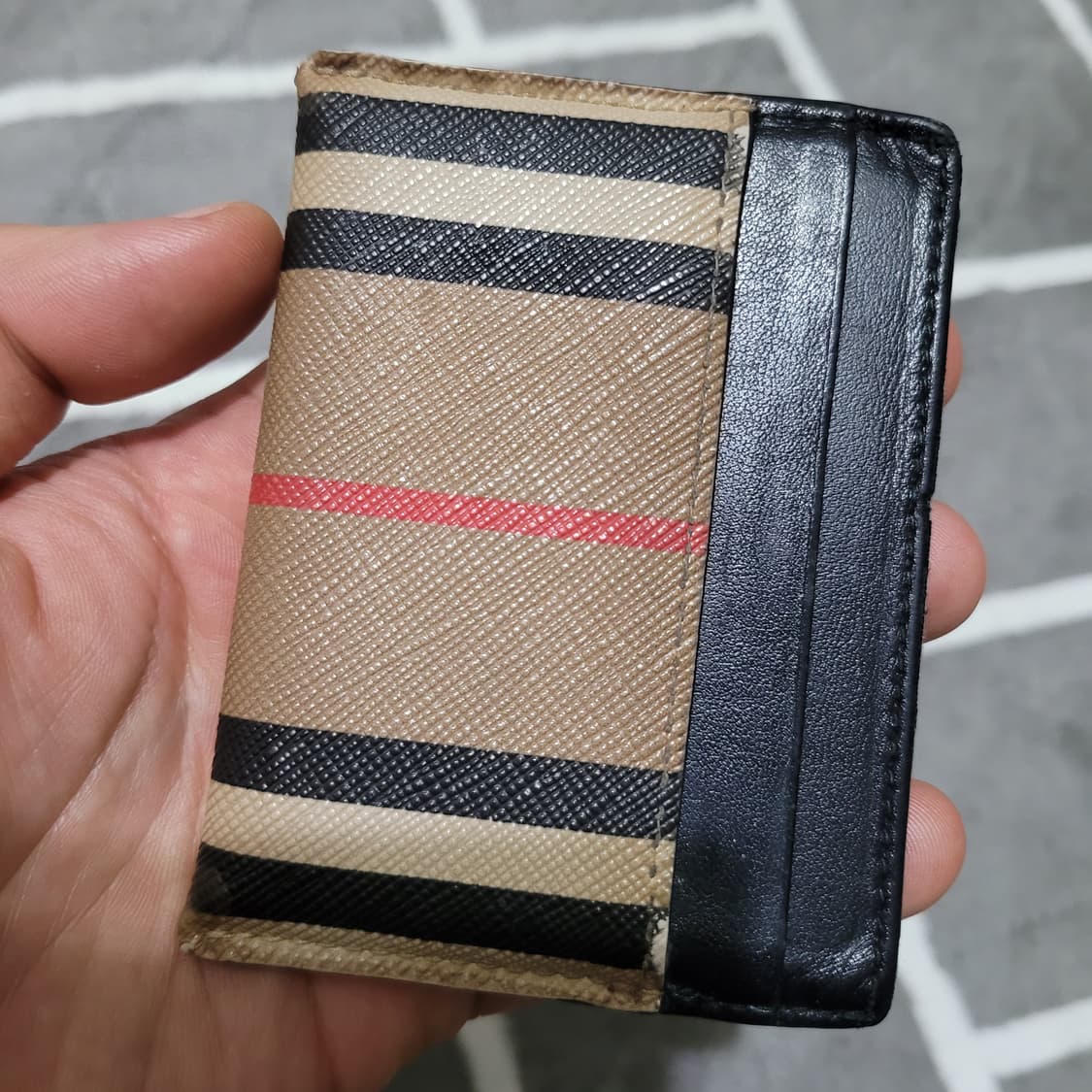 정품 버버리 체크 카드지갑 상품이미지4