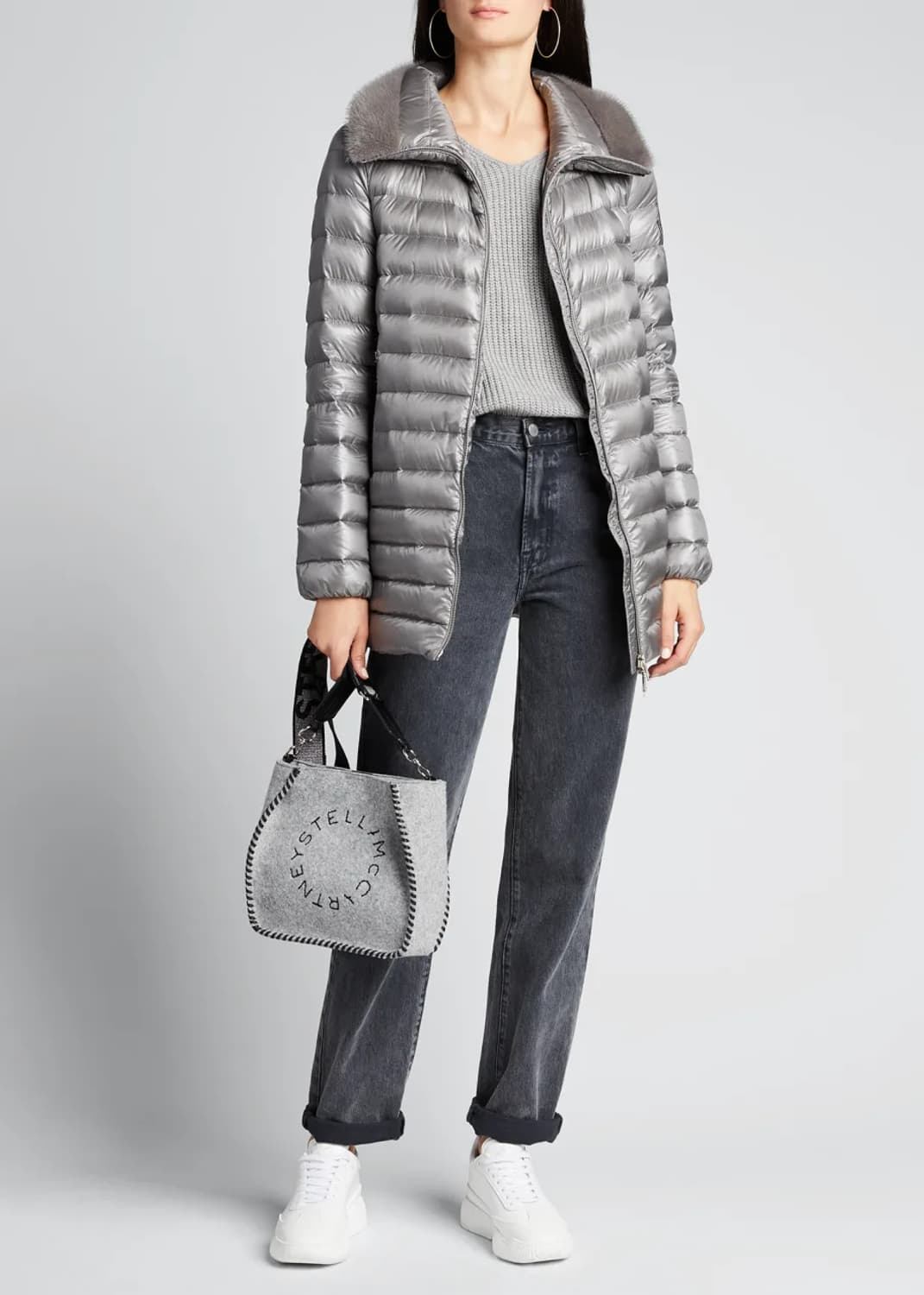 몽클레어 새제품급 밍크퍼 경량 다운 패딩 점퍼 3호 상품이미지10