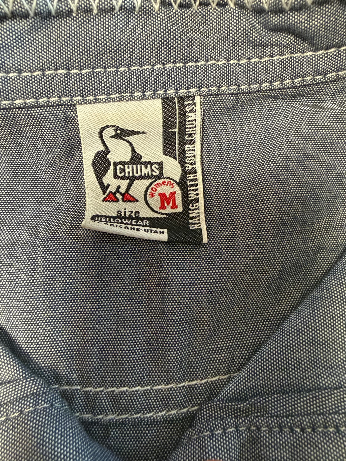 첨스 Chums 헨리넥 포켓셔츠 아웃도어 아메카지M 상품이미지3