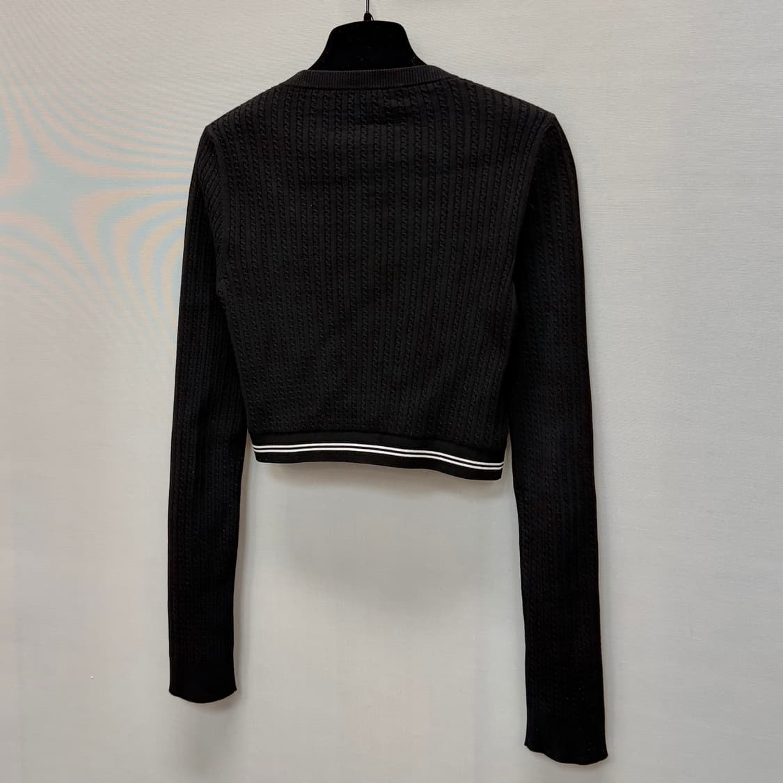 미우미우 로고 크롭 니트집업 ( 33 44 )  상품이미지5