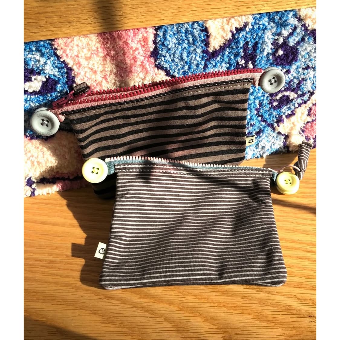 코이세이오 하우스 스트라이프 카드 지갑 파우치 단추 상품이미지7