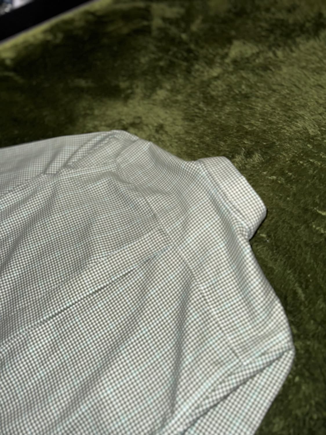 [M] 브룩스 브라더스 재팬 코튼 체크 셔츠 그린 상품이미지8