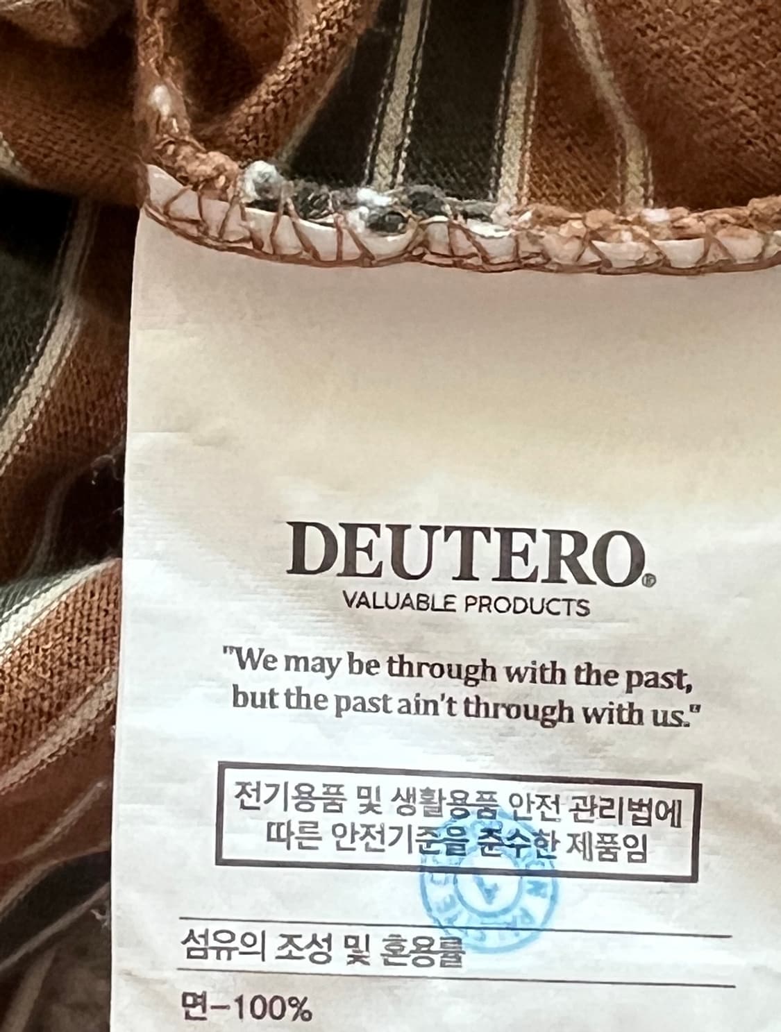 듀테로 레오 빈티지 스트라이프 반팔티 S 상품이미지3