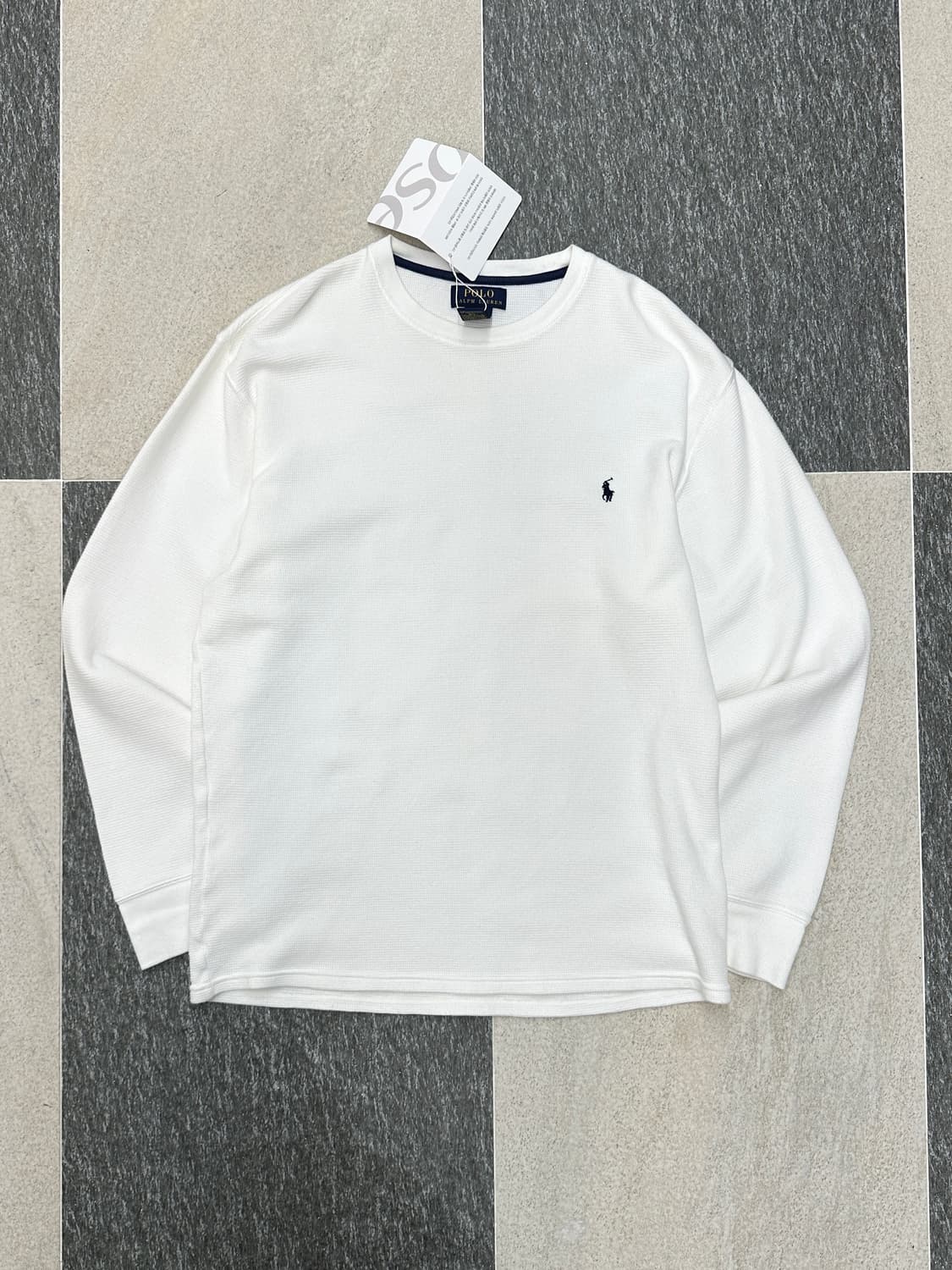 폴로 랄프로렌 화이트 와플 티셔츠  상품이미지3