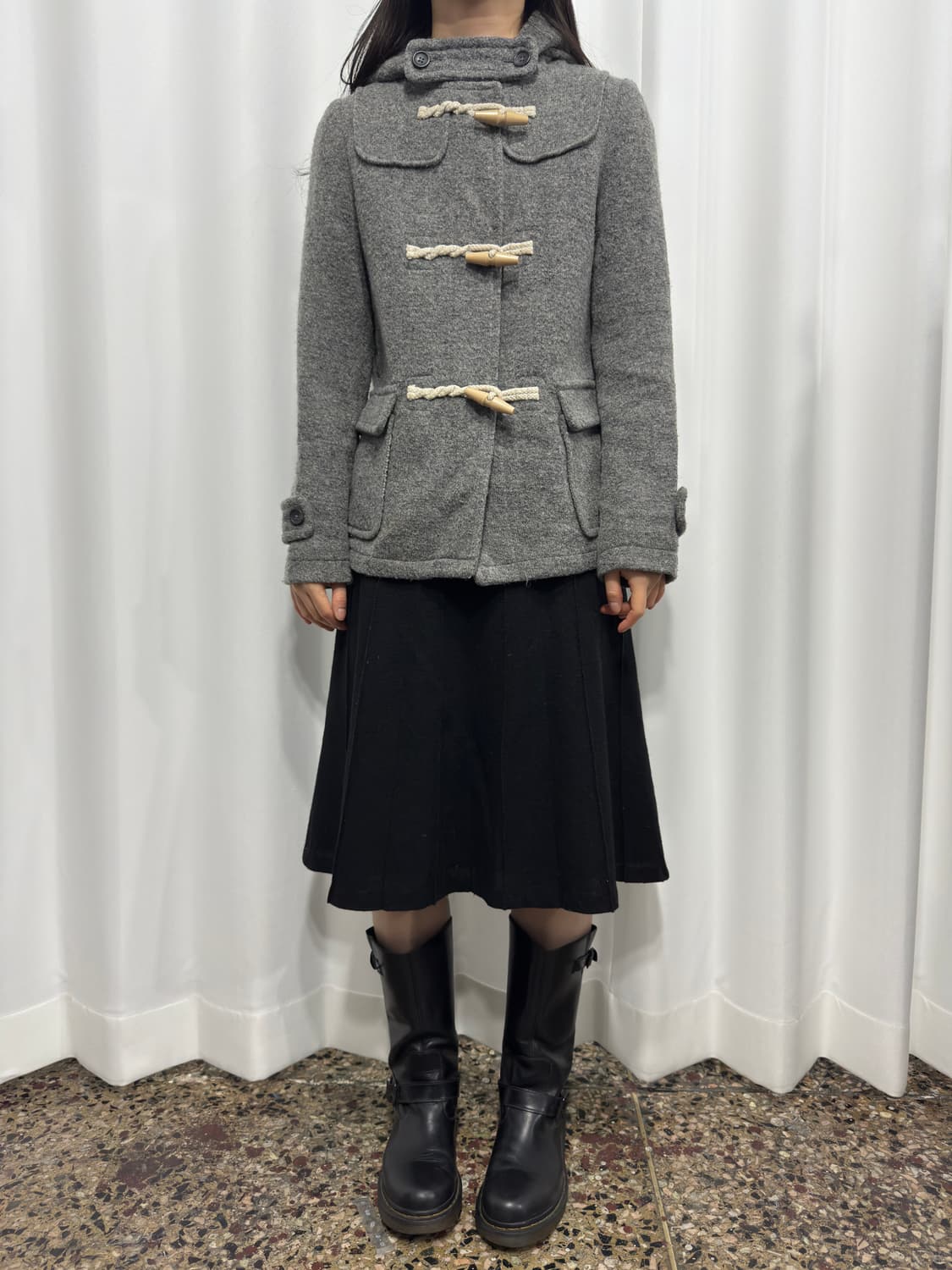 duffle hood wool jacket 상품이미지2