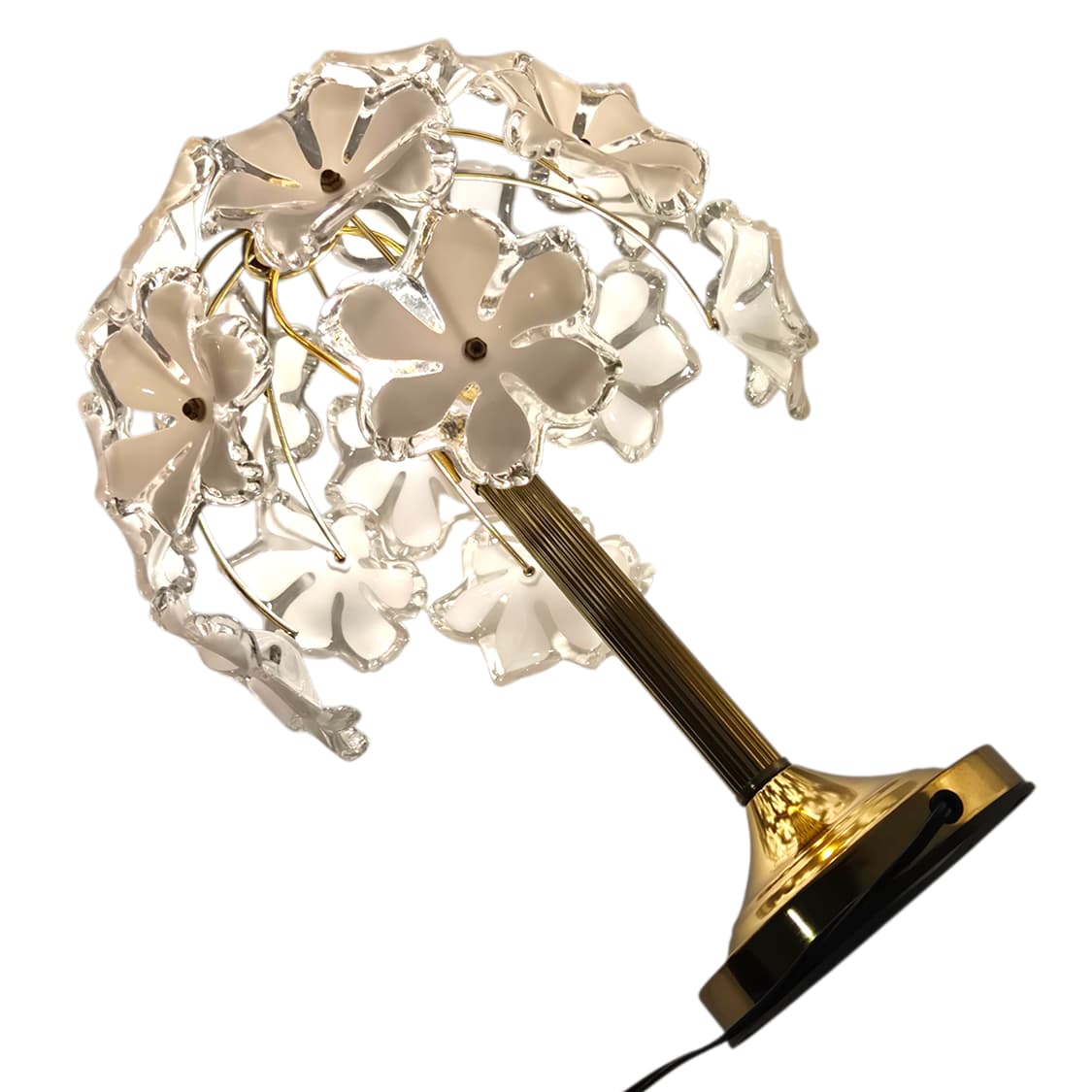 90s 키시마 화이트 부케 꽃잎 나무 램프 상품이미지3