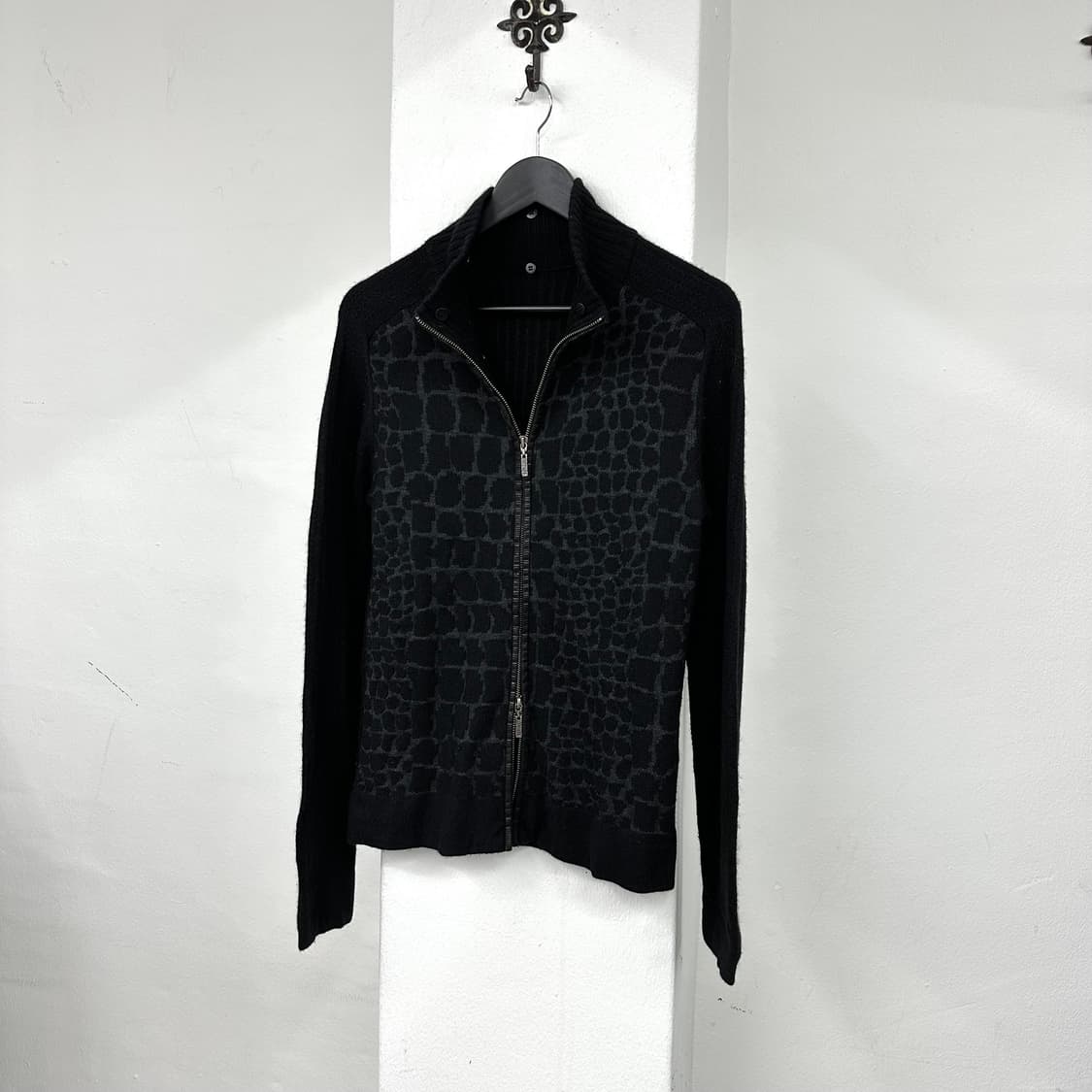 Python pattern knit zip jacket 상품이미지4