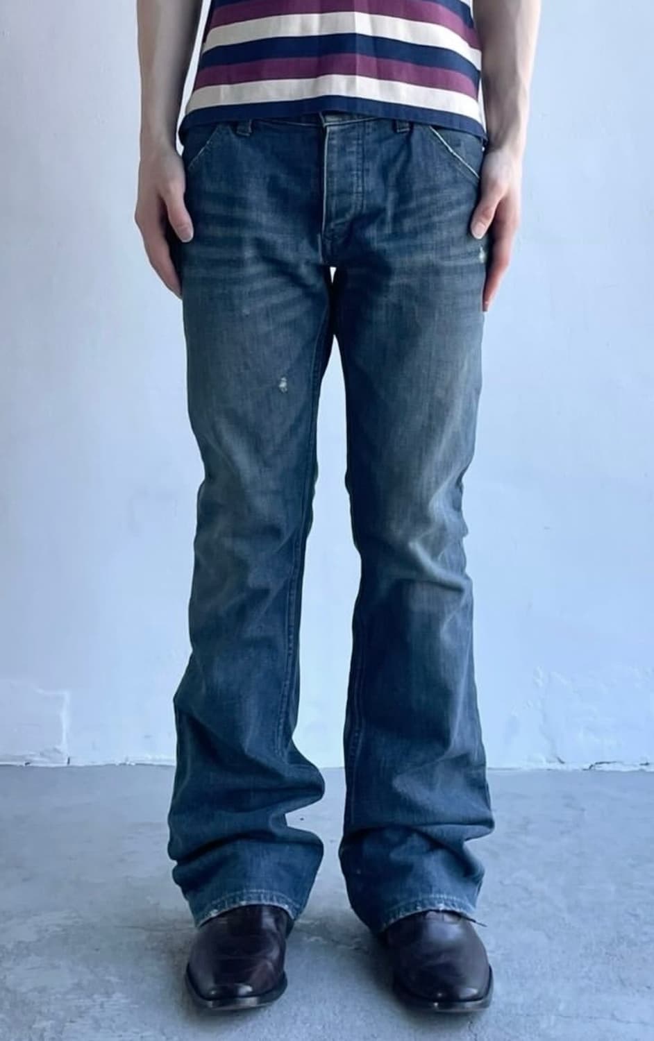 Attachment bootscut denim pants 부츠컷 팬츠 상품이미지1