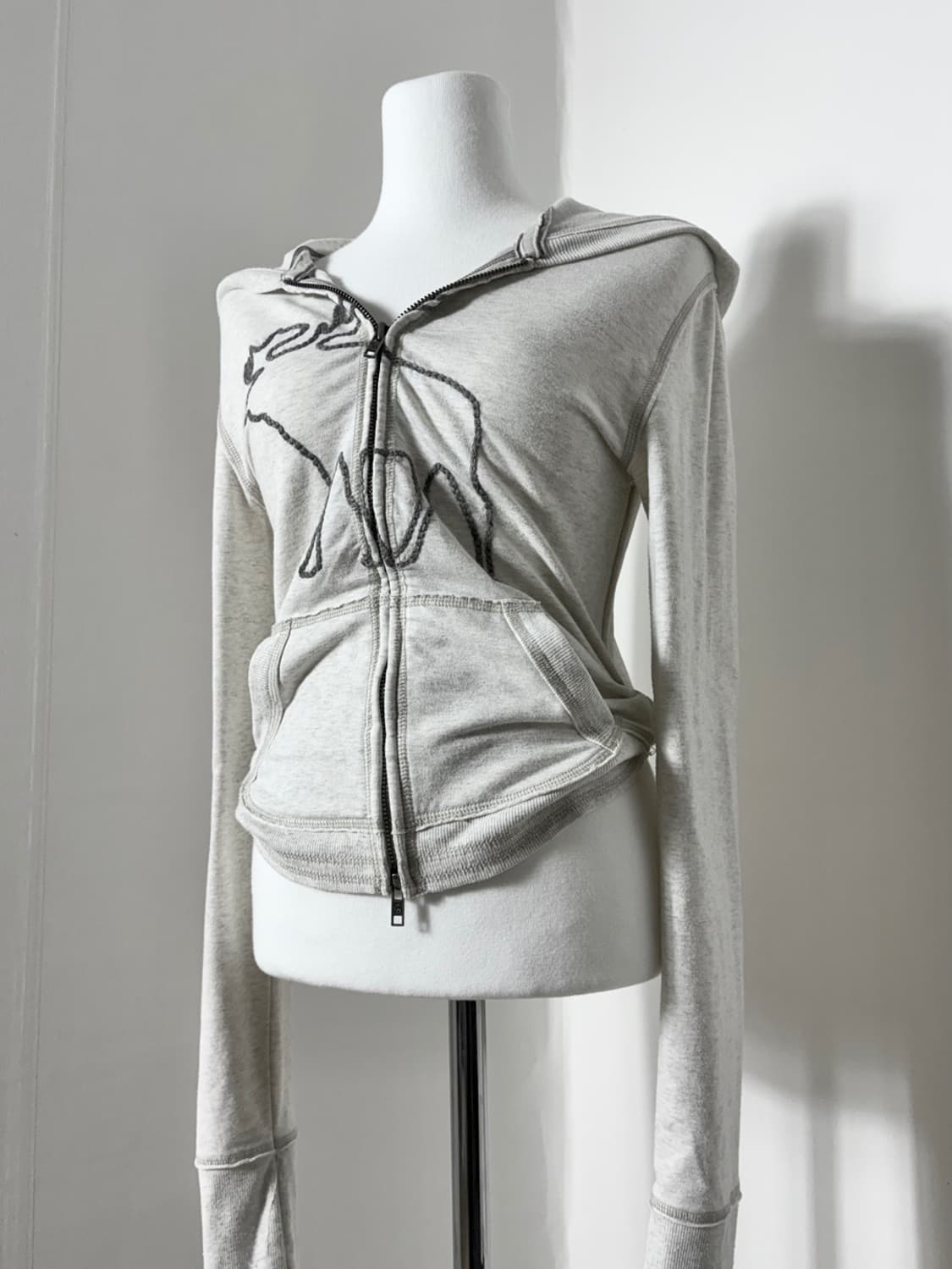 아베크롬비 오트밀 후드집 상품이미지2