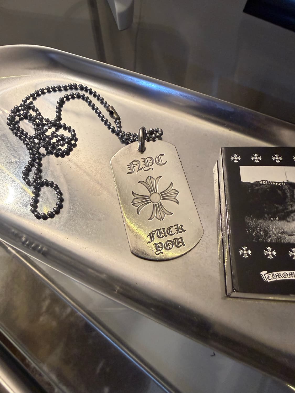 크롬하츠 도그택 퍽유 목걸이 상품이미지2