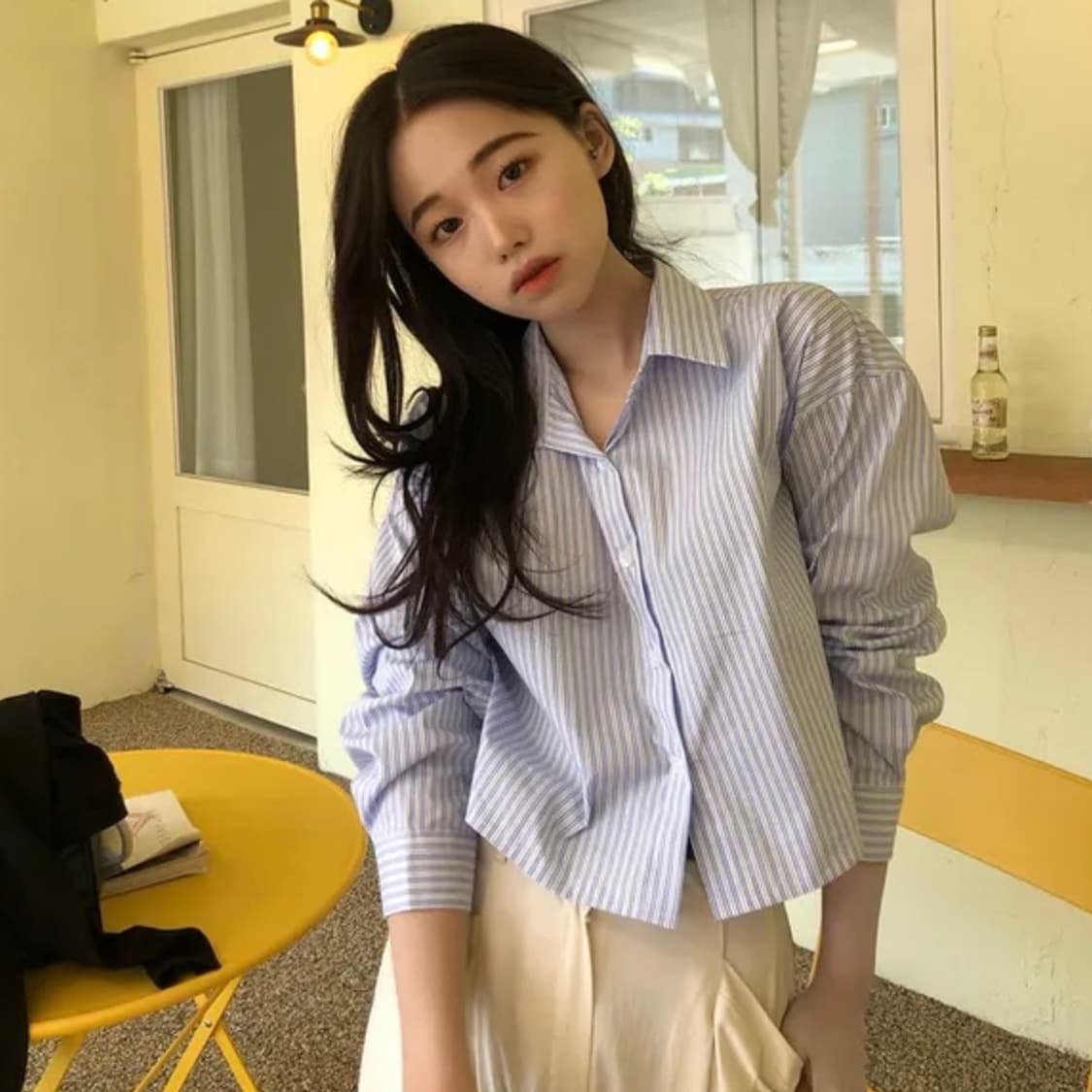 새상품) 영앤리치 트렌크롭 셔츠 상품이미지1