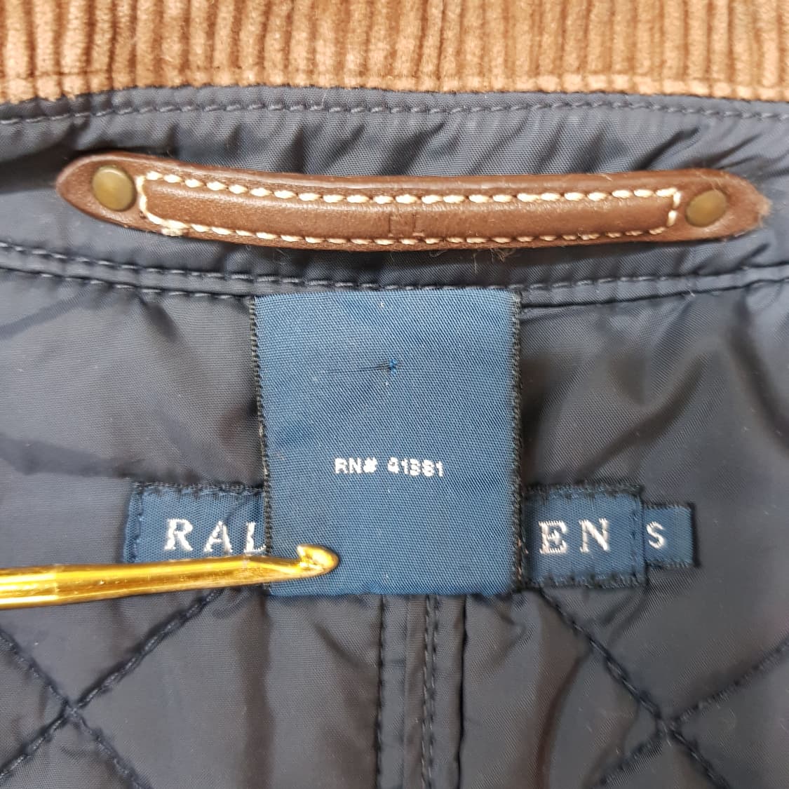 랄프로렌 퀼팅 코듀로이 배색 롱자켓 S사이즈 상품이미지9