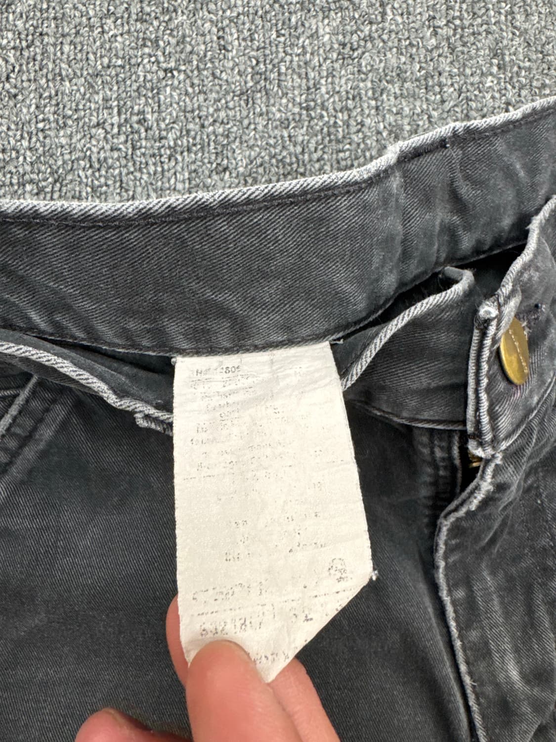 32)칼하트 빈티지 블래 싱글니 워크팬츠 상품이미지6