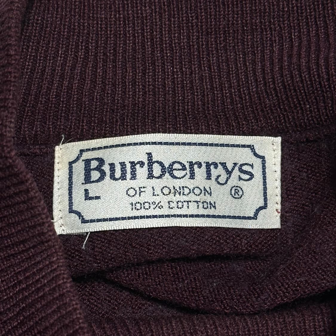 Burberry 아카이브 버건디 폴라넥 니트 상품이미지3