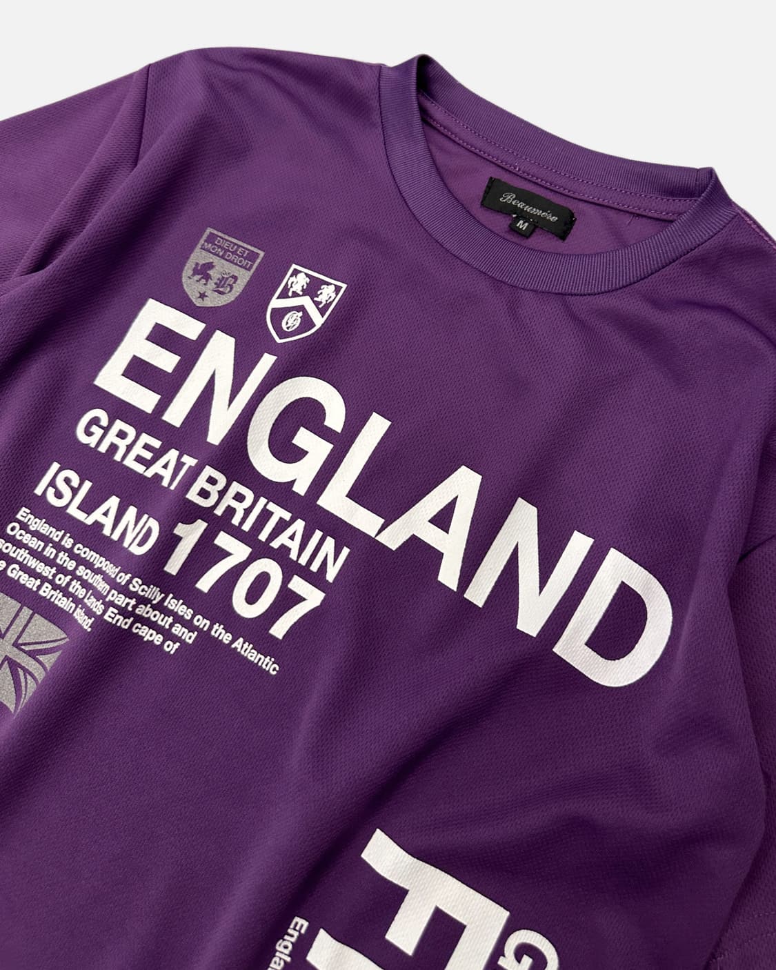 BEAUMERE egland purple sporty t-shirt 상품이미지3