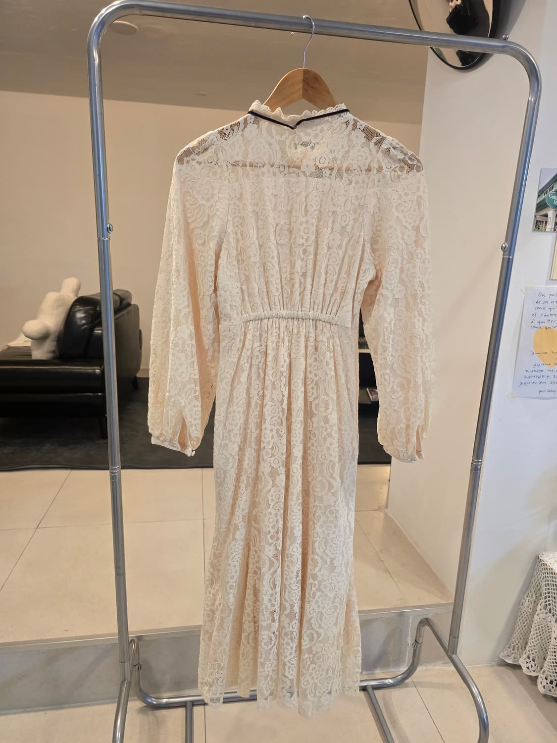 아이보리  레이스 롱 원피스 상품이미지6