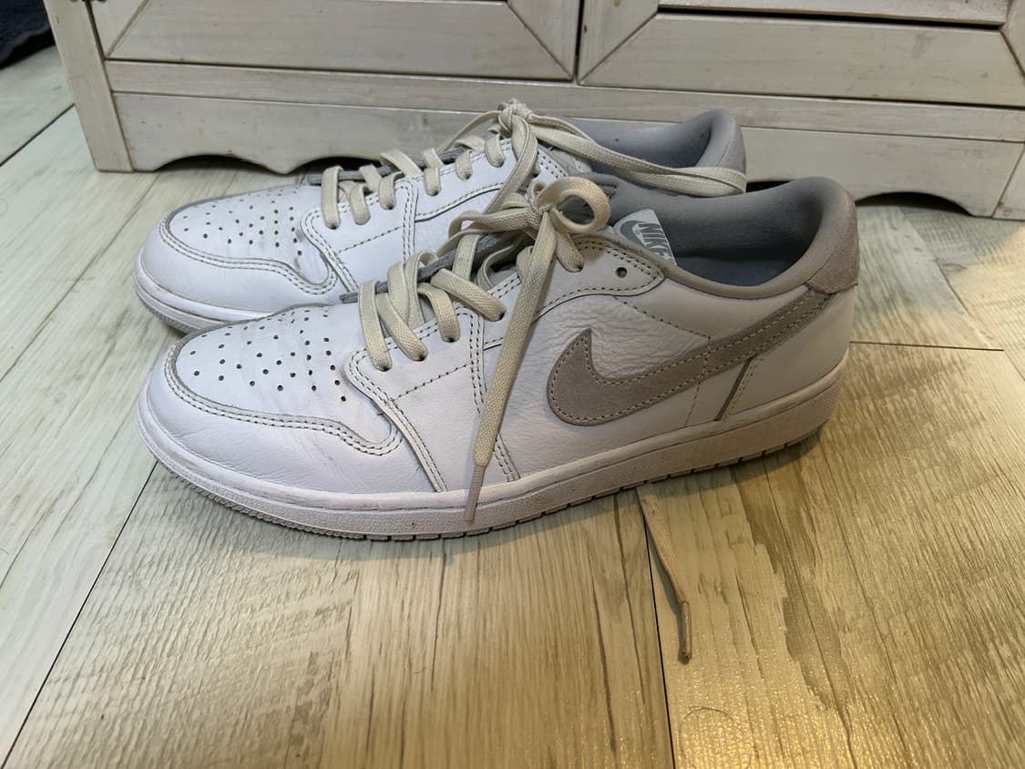 [270] 나이키 에어 조던 1 로우 화이트/그레이  상품이미지3