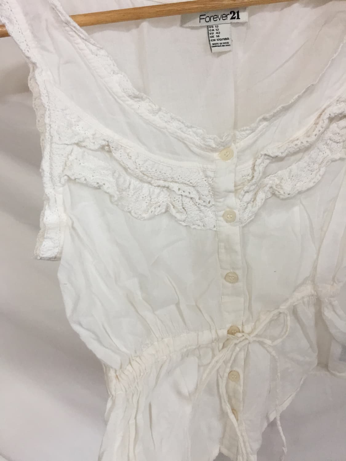 Forever 레이스 리본 나시 상품이미지5