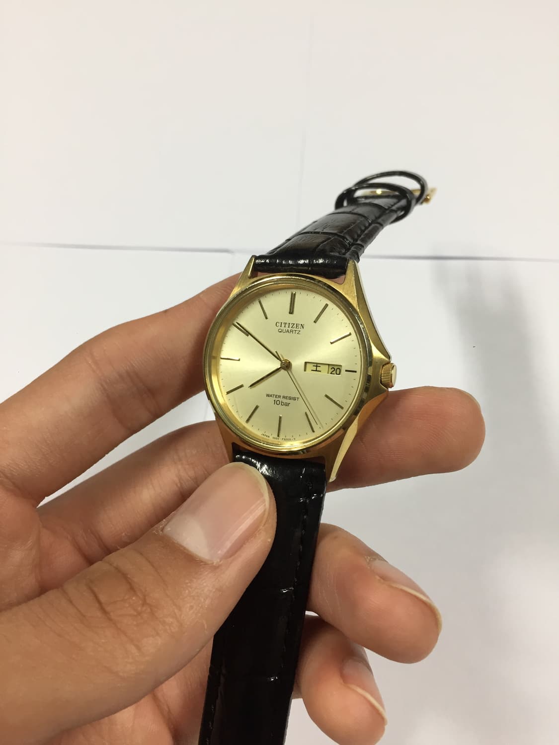 80s citizen quartz gold day-date 상품이미지3