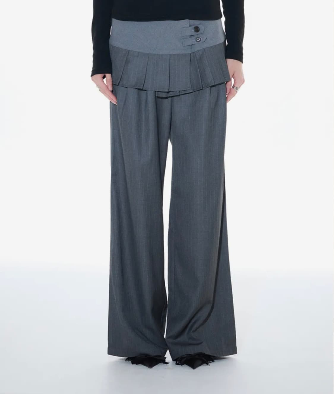 새상품)라틴제-L14 PLEATS WRAP SET (GRAY) 상품이미지3