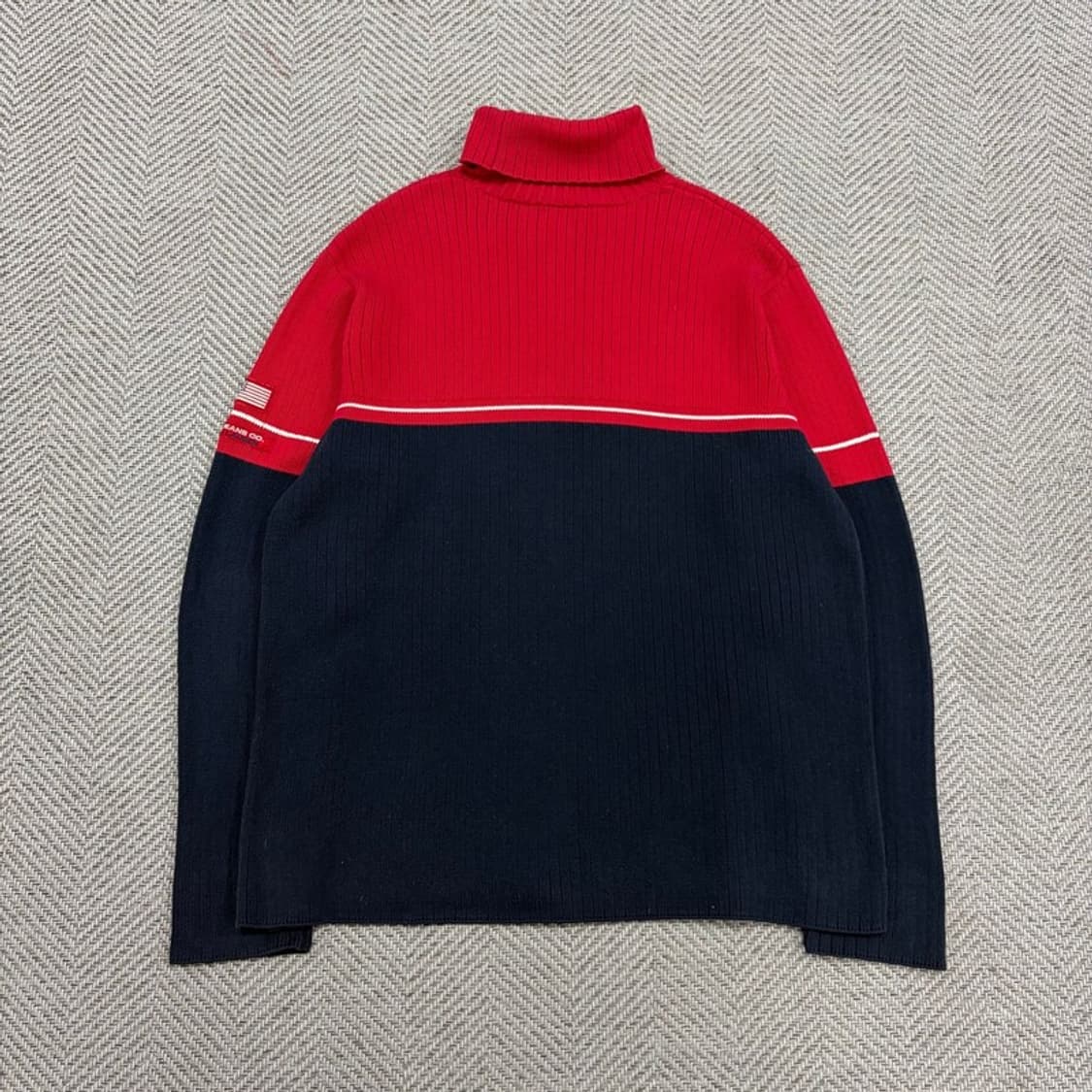 폴로진스 터틀넥 배색 니트 v3084  상품이미지2