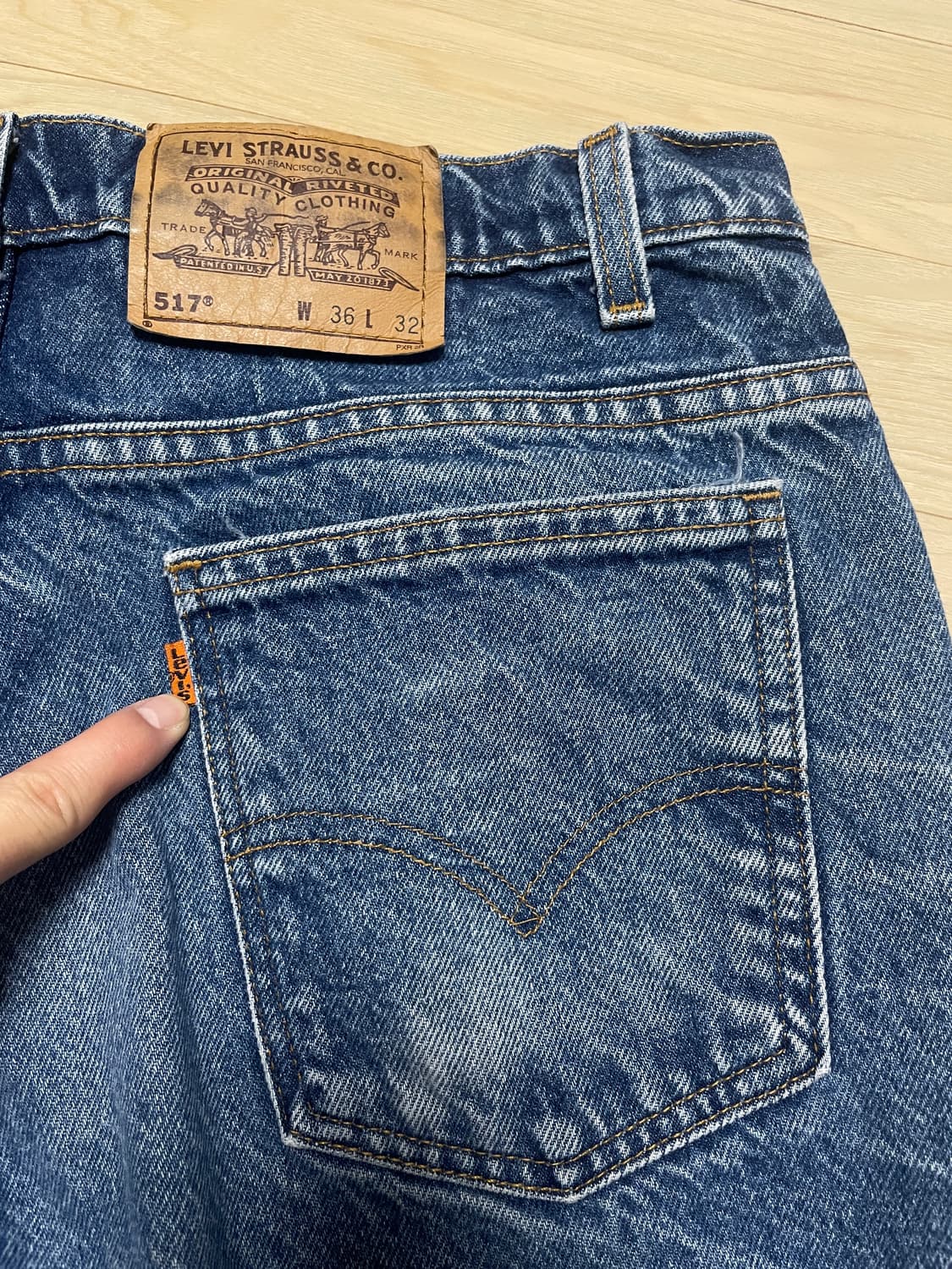 빈티지 리바이스 517 usa 오렌지 탭 팝니다 상품이미지6
