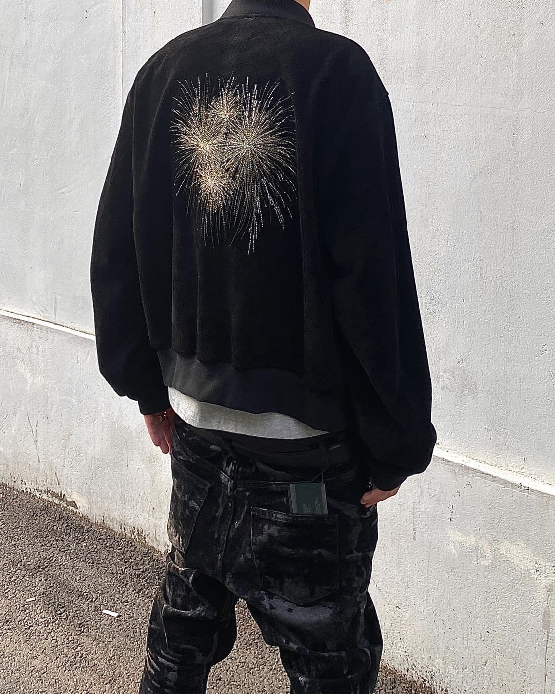 [1] 언더마이카 오마주 임브레이스트 불꽃자켓 스웨이드 상품이미지2