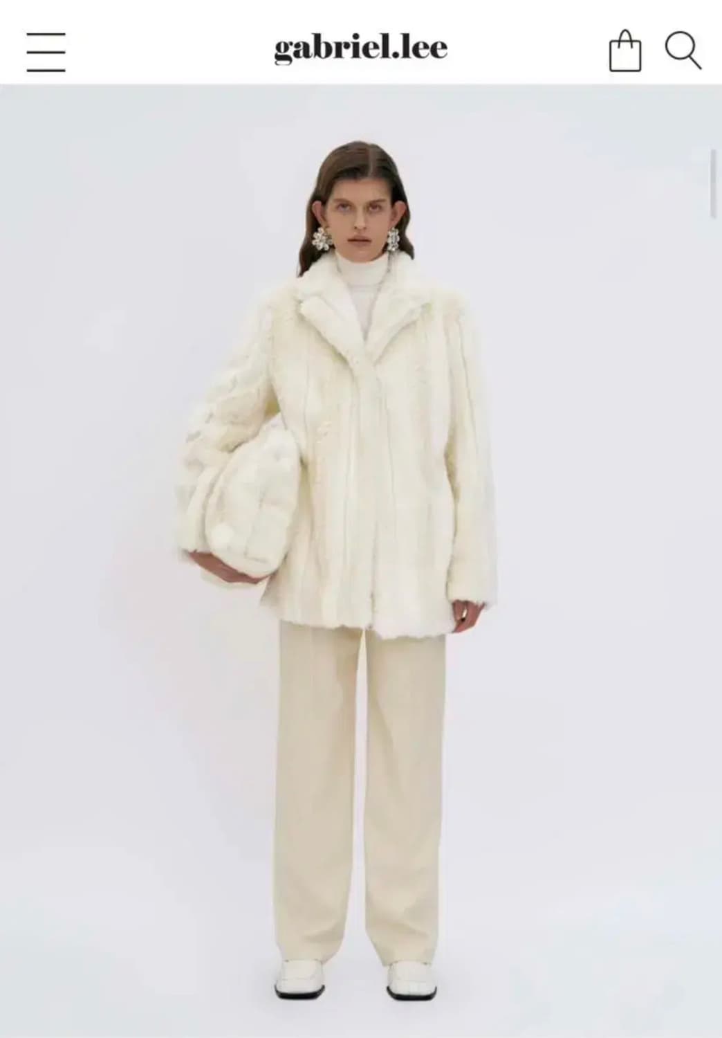 가브리엘리 에코 퍼 블레이저 자켓 상품이미지3