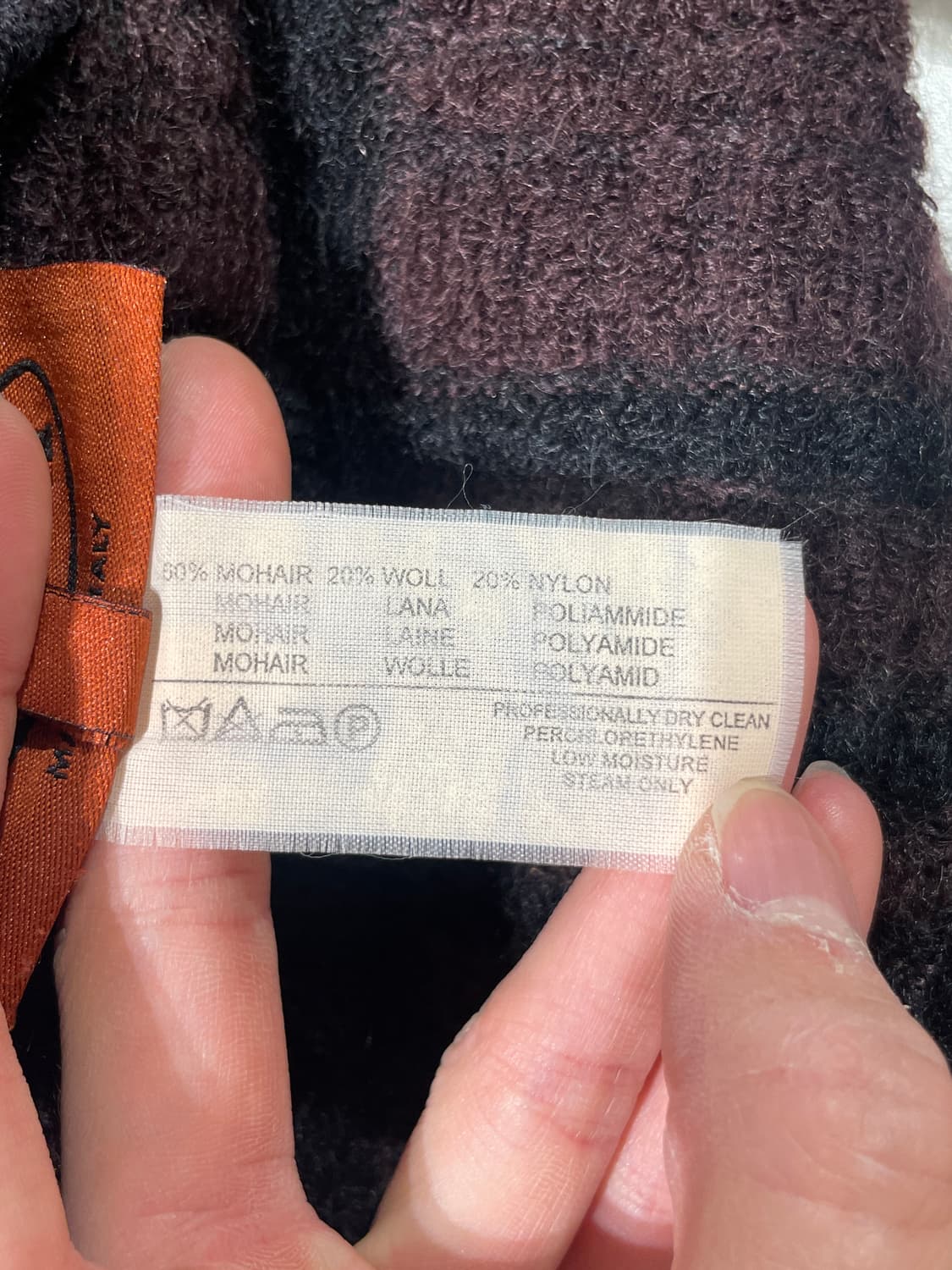 미쏘니 다크 브라운 앤 블랙 모헤어 리버시블 자켓 상품이미지10