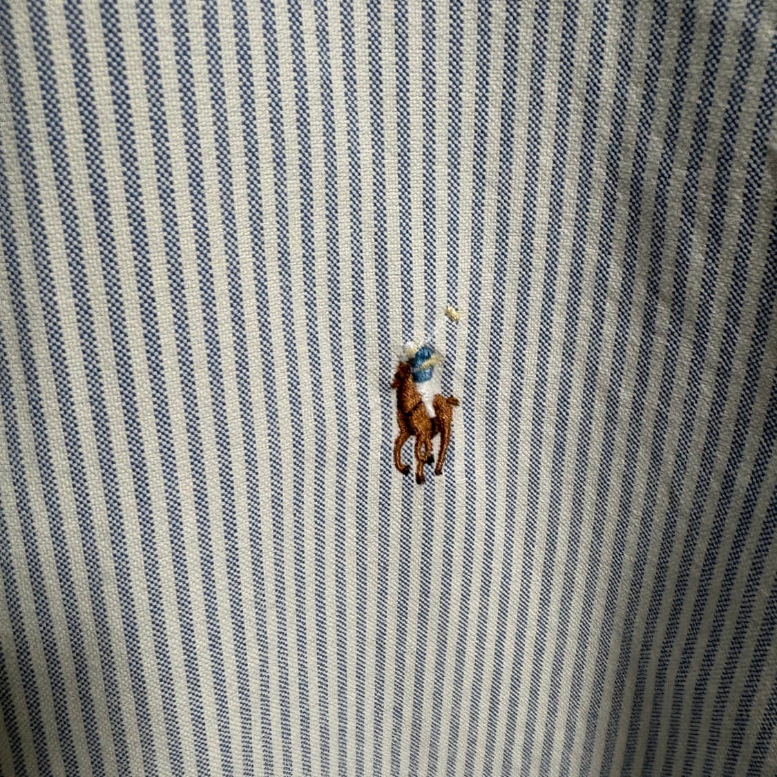 폴로 랄프로렌 클래식핏 스트라이프 옥스포드 셔츠 / 소라, S 상품이미지5