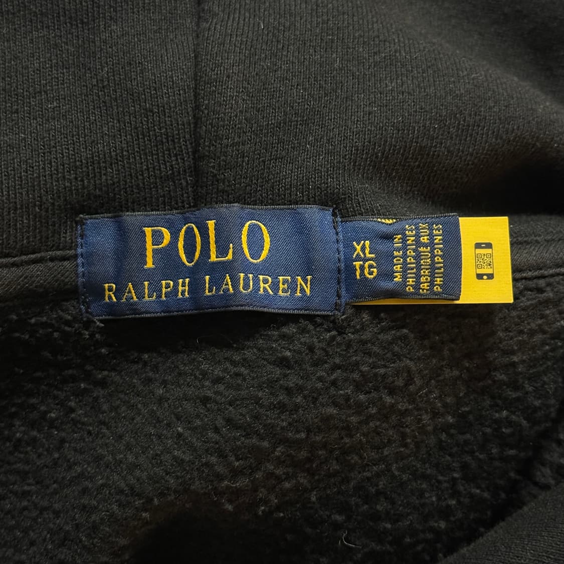 거의 새상품) 매장 정품) 폴로 캐빈 플리스 후드 블랙 상품이미지2