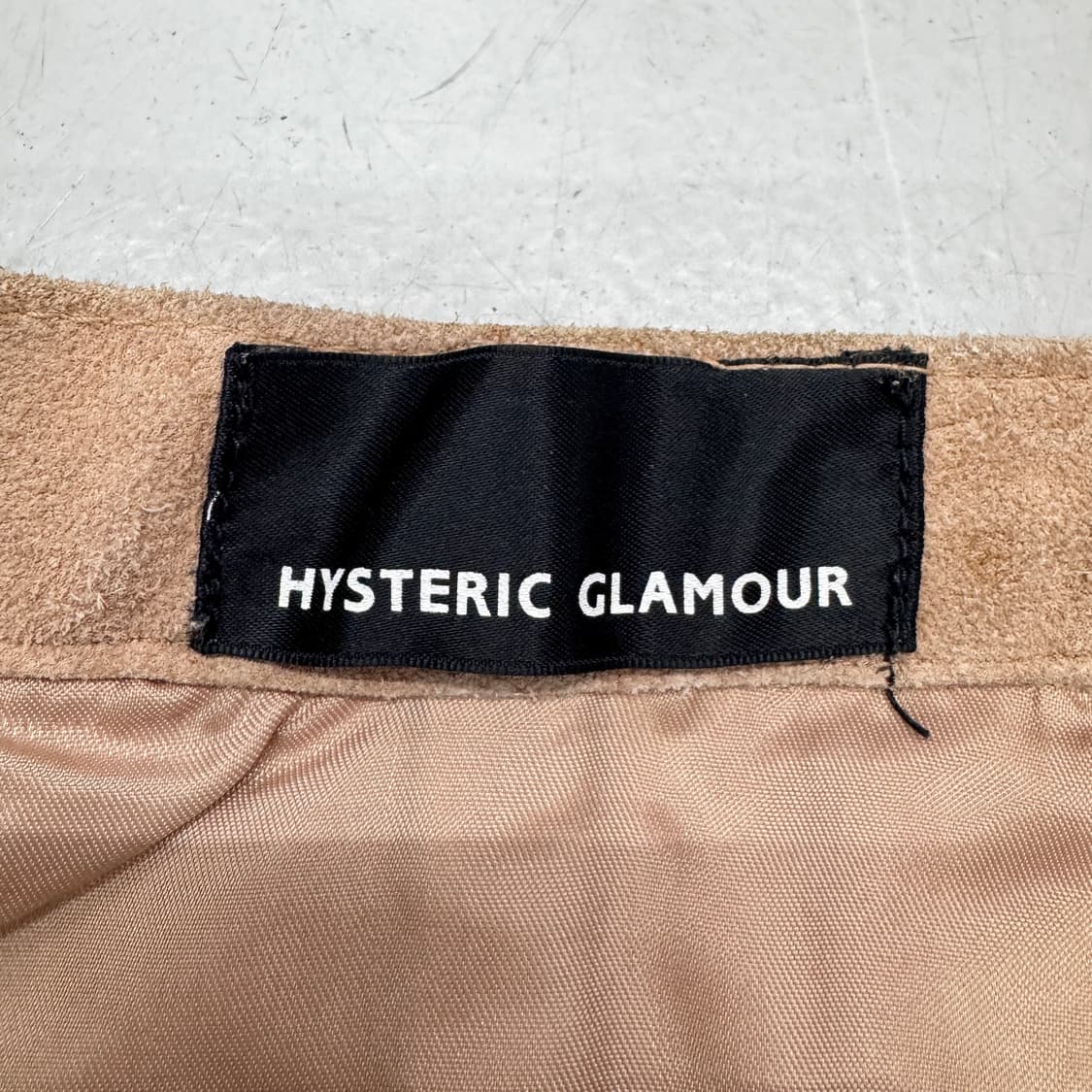 히스테릭 글래머 리얼레더 스웨이드 스커트 치마 상품이미지5