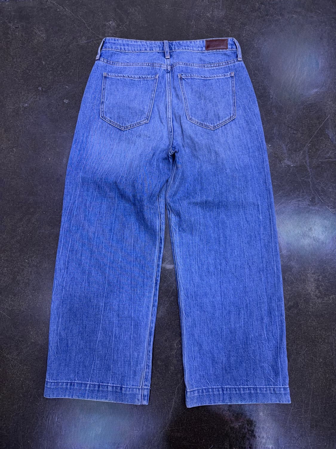 홀리스터 하이라이즈 큐롯 중청 워싱 데님팬츠 27 상품이미지5