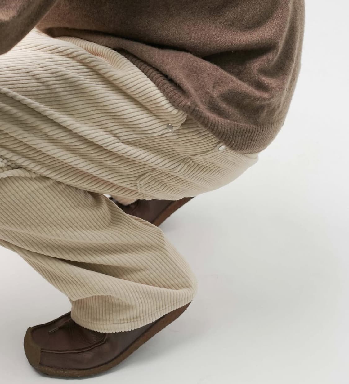 함오피스 ham 11pants 코듀로이 팬츠 베이지 사이즈 1 (28) 상품이미지2