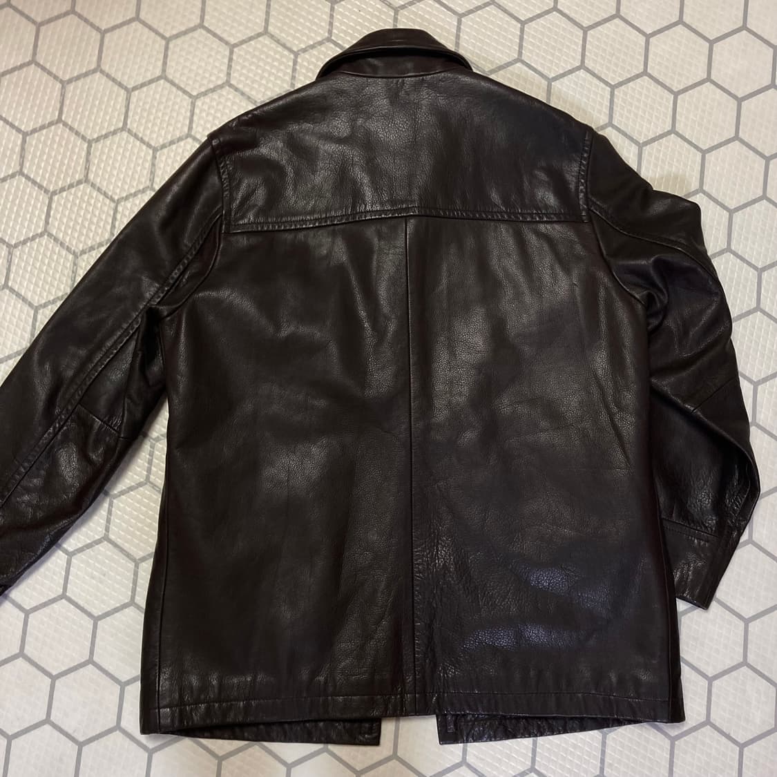 (M) 90s 갭 레더 카코트 다크 브라운 올드갭 상품이미지10