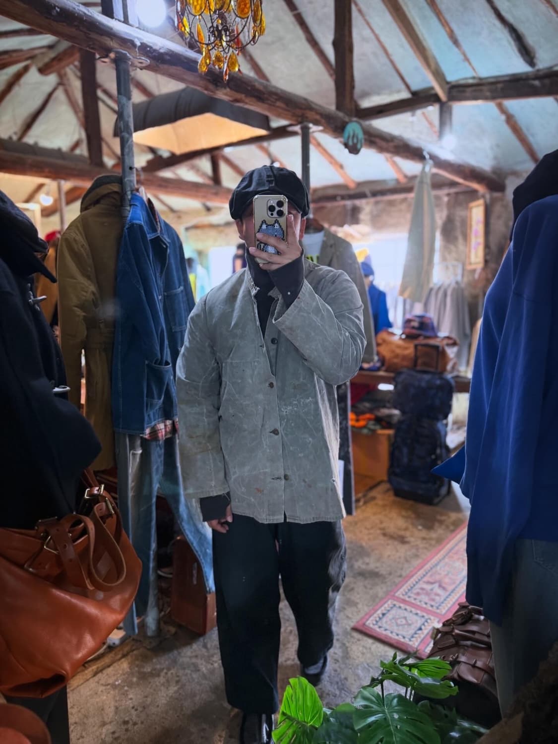 Vintage Hard Fade French Work Jacket  상품이미지9