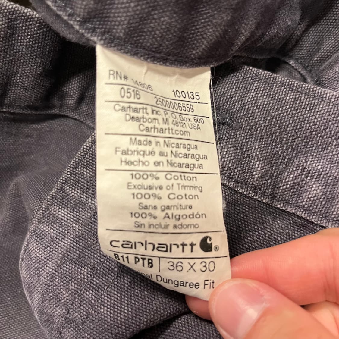 칼하트 카펜터 팬츠 상품이미지7