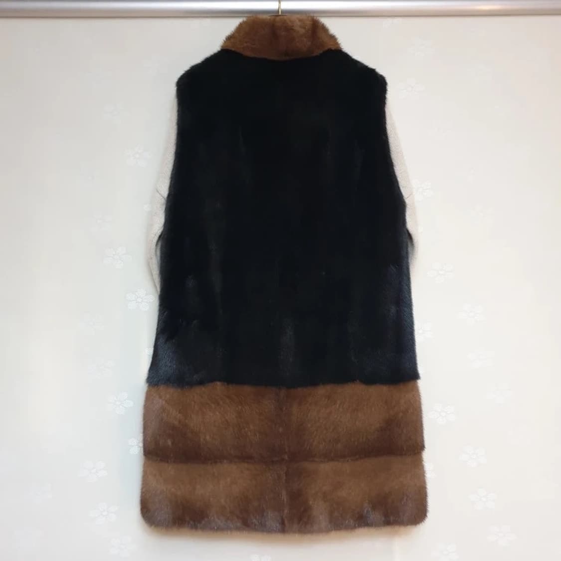 Jalouse 잘루즈 컬러블록 saga 사가밍크퍼 베스트 코트 조끼 상품이미지4