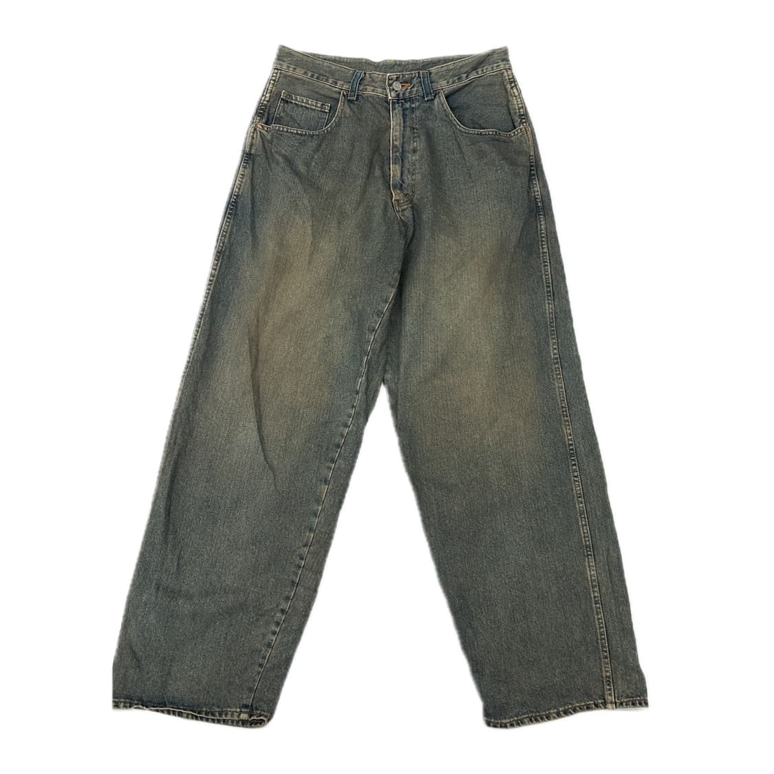 BIG JOHN 와이드 빈티지 워싱 데님 팬츠 청바지 일본 빈티지 상품이미지2