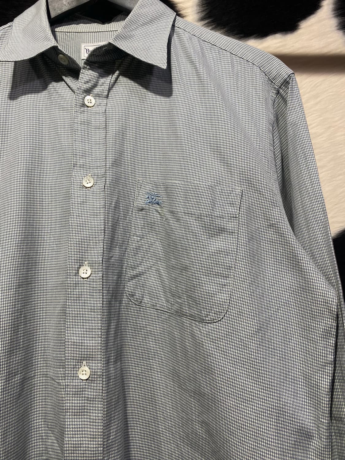 Burberry 민트 하운드투스 체크 셔츠 상품이미지3