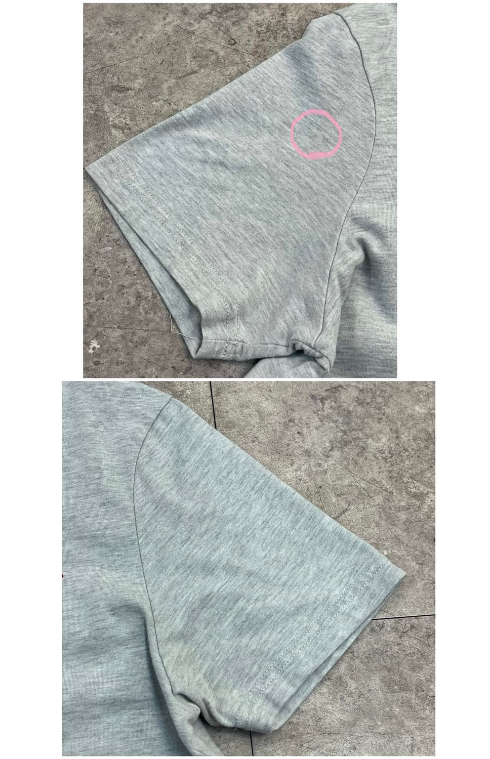 아베크롬비 반팔티 그레이 XL #csz3408 상품이미지7