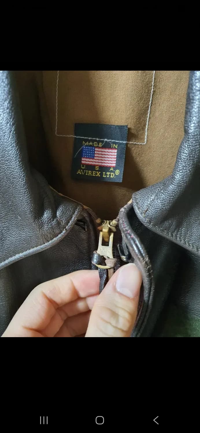 [100] 아비렉스 A-2 A2 가죽자켓 항공점퍼 탑건 usa 상품이미지3